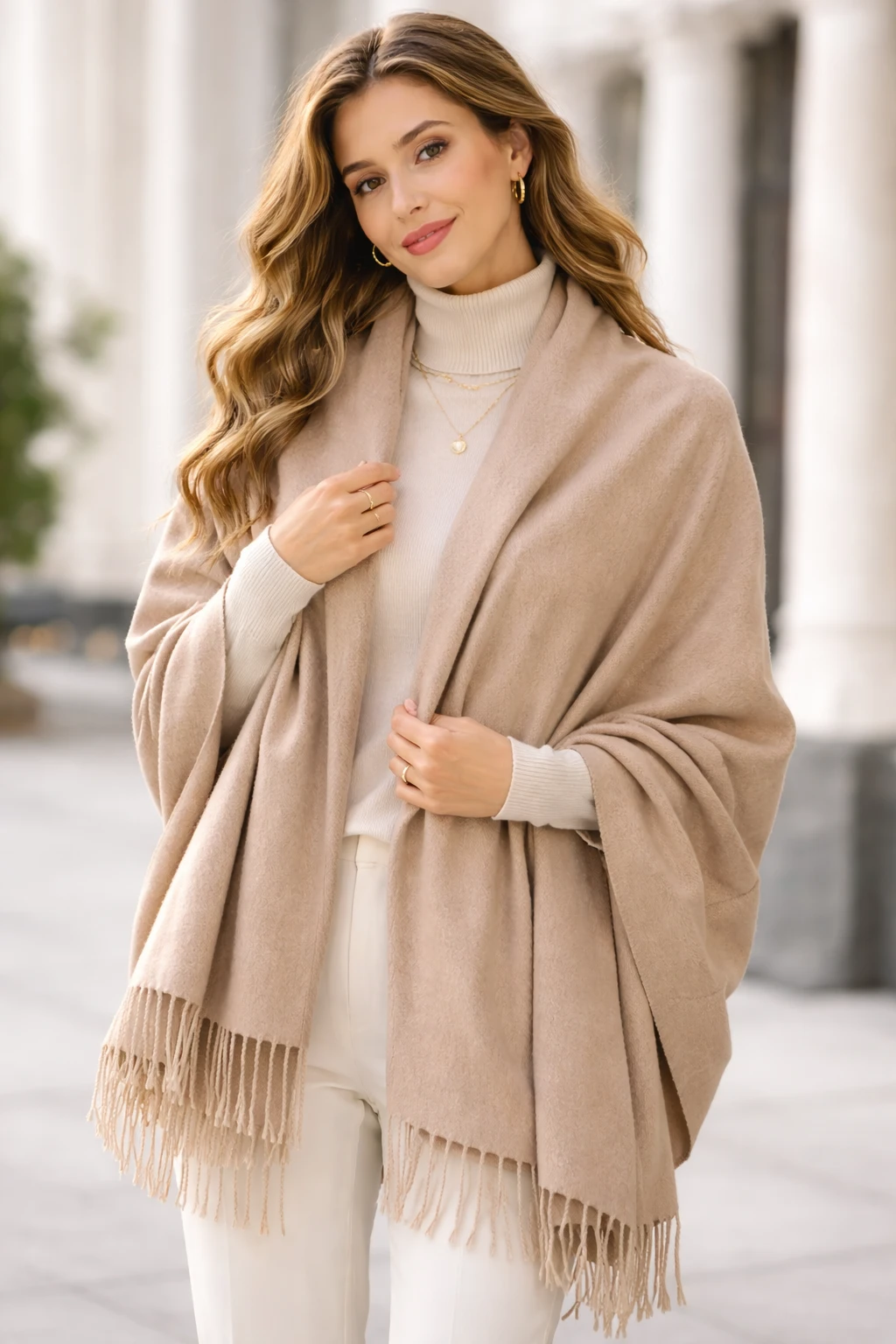 Heritage Leaf Border Shawl