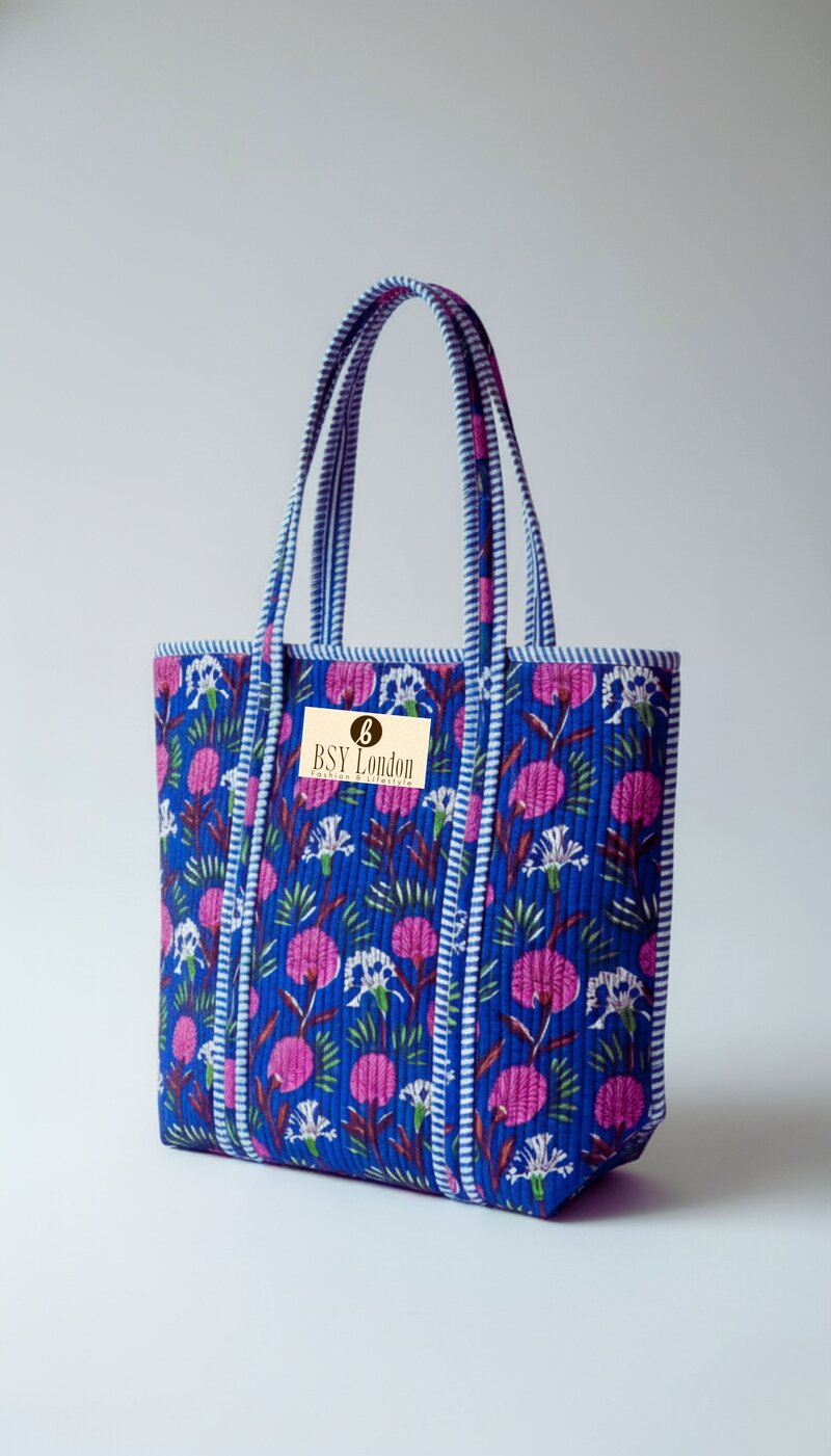 Check Floral Print Scarf